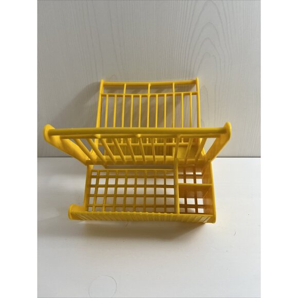 Vtge Fisher Price Fun With Food Drying Rack Dishes 1987 Bowls Plates Made in USA - Picture 12 of 15